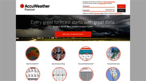 accuweather premium login